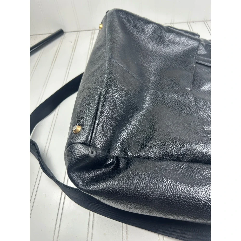 Freshly Picked Ebony Weekender Diaper Carryall Vegan Leather Bag $240